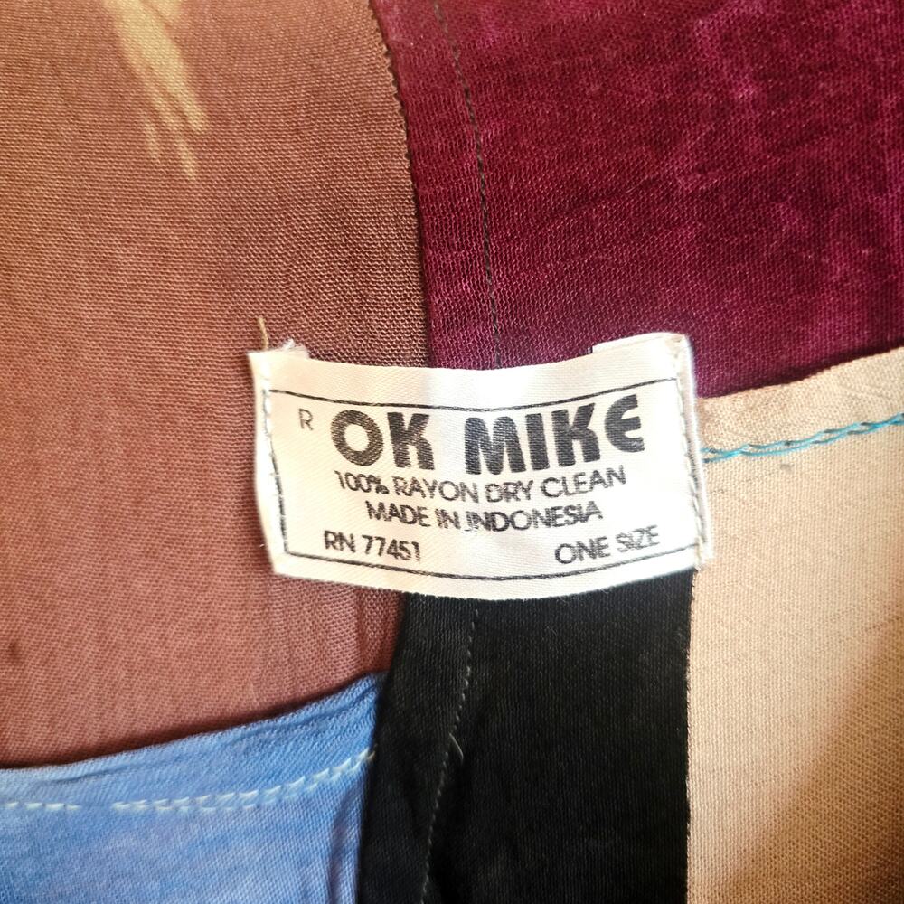 Ok Mike boho lagenlook patchwork dress size os - Picture 8 of 8